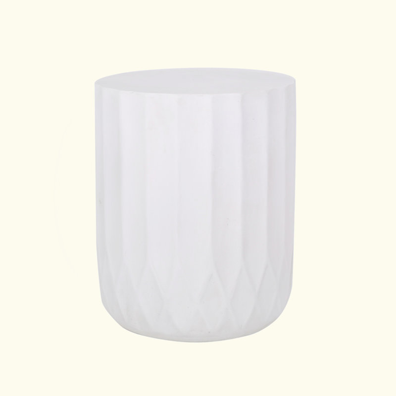 Charming Lightweight Concrete End Table With Stylish Design For Outdoor Spaces