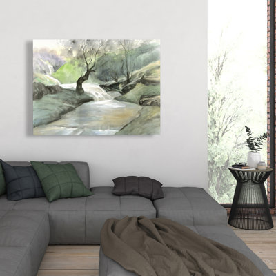Oasis of Relaxation - Illustrative Landscapes Canvas Art
