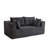 Boneless Modern Corduroy Loveseat Bean Bag Sofa-1100666255