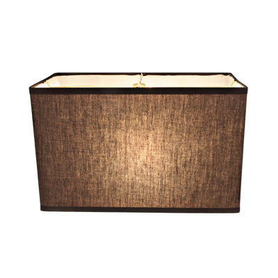 10 in. H Cotton Rectangle Lamp Shade