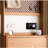 Wooden Coat Rack with Flip-Down Shoe Cabinet-111931244