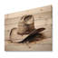 Denney - Décoration murale personnes sur bois de pin naturel-2140692589