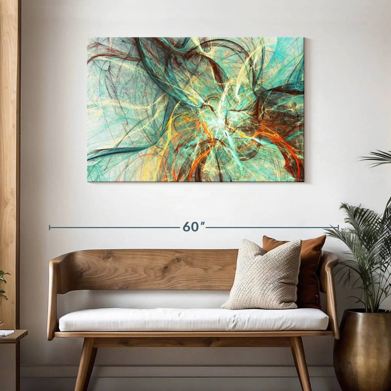 Avery Underwater Currents Abstract, 30" H x 45" W