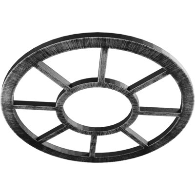 32"OD x 11 5/8"ID x 1"P Grace Architectural Grade PVC Pierced Ceiling Medallion, Antiqued Pewter