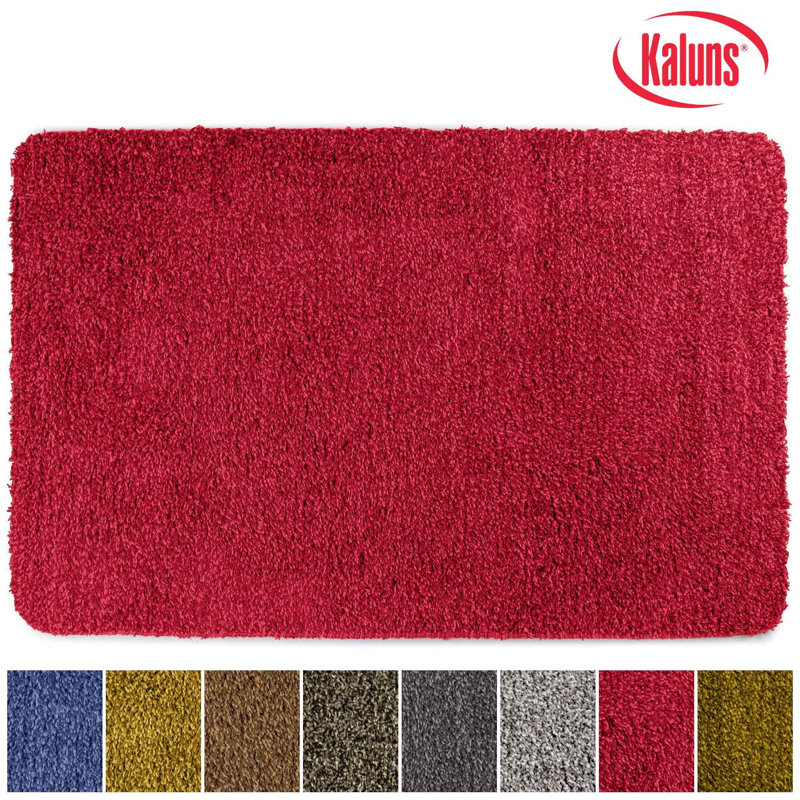Red Polyester Non-Slip Outdoor Doormat 24" x 36"