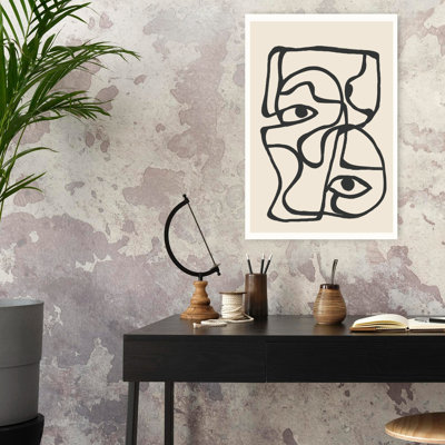 Abstrait, art abstrait mural minimaliste contemporain