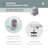 FINE FIXTURES Linear Shower Drain, Slotted Grate Design, 10-Gauge 304 Stainless Steel, Center Outlet, Fast Drainage, Hair Strainer Included-126702985