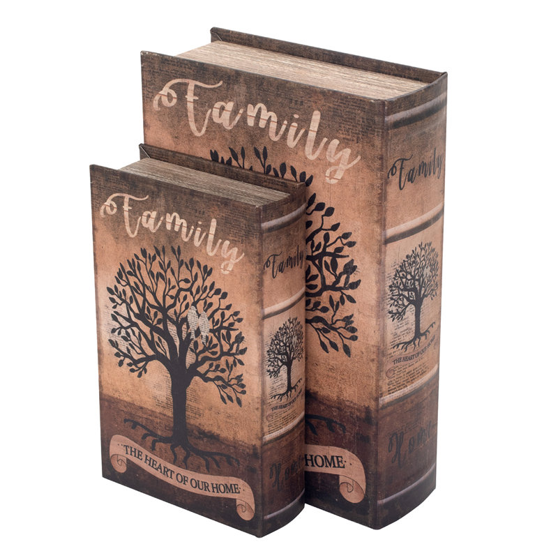 Chachere 2 Piece Medium Density Fiberboard (MDF) Decorative Box Set