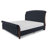 Dulane Queen Size Tufted Upholstered Sleigh Bed, Modern Chenille Platform Bed Frame, No Box Spring Required, black-622284383