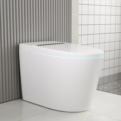 Tankless One-Piece Smart Toilet with Auto Flush & Heated Seat – Compact Bathroom Solution