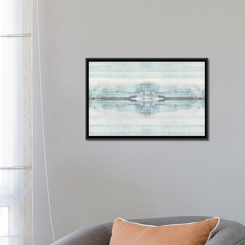 « symmetry ii », impression sur toile, H 18 po x l 26 po x P 1,5 po, Toile avec cadre noir, Pas de tapis