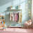 Baby Clothing Rack, Small Kids Clothes Rack With Bottom Storage Shelf, Child Clothes Hanger Rack For Coats, Metal Dance Costume Garment Rack For Hanging Clothes, Gold