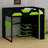Smart Loft Bed Featuring Built-In Workspace, Organizational Shelves, USB Charging & Customizable RGB Lights-1688489864