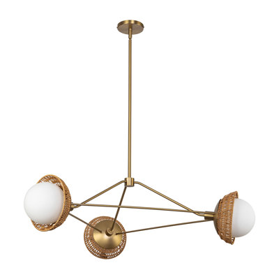Lustre moderne 3 lumières 40 po Artiola