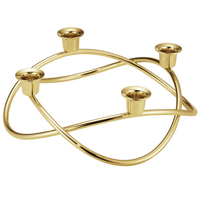 Season 3.54" Stainless Steel Tabletop Candelabra