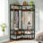 50'' Wide Iron Hall Tree with Bench and Shoe Storage