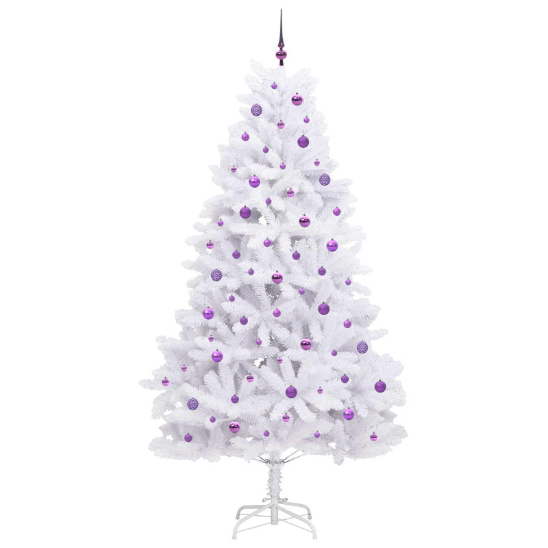 Lighted Artificial Christmas Tree, 7.87' H, Purple