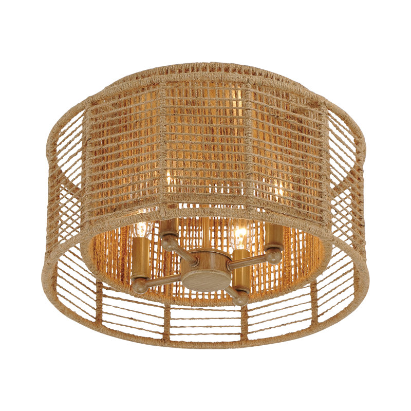 Jayna 4 Light Burnished Silver Ceiling Mount