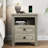 Brigman 18'' W 2-Drawer Farmhouse Nightstand With Charging Station, End Table-468169529-468169531