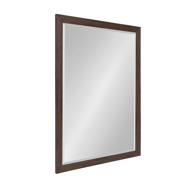 Brucie Flat Mirror, Walnut Brown, 39" x 27"