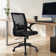 Bleona Office Chair With Flip-Up Armrests Ergonomic Computer Desk Chair Foldable Mesh Task Chair With Wheels Adaptive Lumbar Support Swivel Tilt Comfortable Study Chair For Student