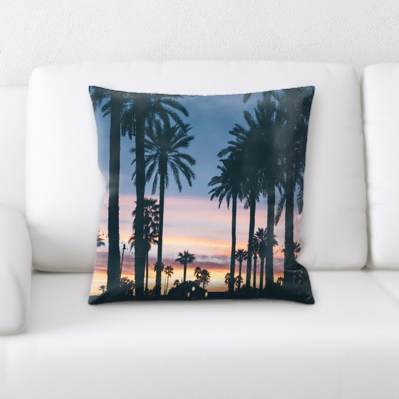 Wooden Microsuede Reversible Throw Pillow