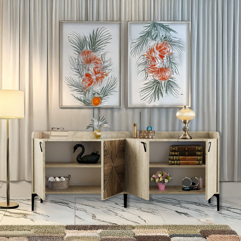 Console de 71 po de largeur