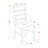7 Piece Kitchen Table & Chairs Set Consist of a Rectangle Dining Table with Pedestal and 6 Linen Fabric Dining Room Chairs, 42x72 Inch, Cappuccino-52982774
