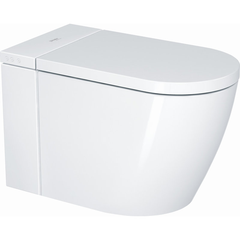 Toilette allongée à double chasse (siège inclus)