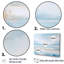 Coastal Beach Minimal Scenery IV - Salon d'art mural plage et océan-96320949-96320950