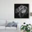 «Lion and Lioness Portrait», reproduction de photo sur toile tendue-541784506