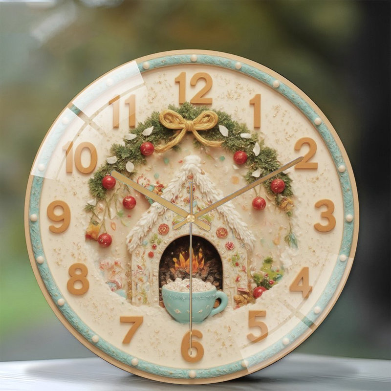 Horloge murale de Noël 12 po