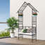 Arche de jardin polyvalente en métal pour diverses plantes, rehaussant la beauté extérieure