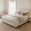 Velvet Ottoman Bed, Glam Upholstered Storage Frame With Trim-497082770-495934875