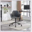 Chaise de bureau avec structure en métal, similicuir, pivotante, hauteur réglable, roulettes