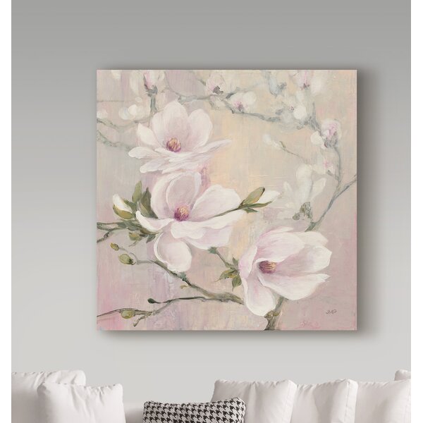 House of Hampton® Blushing Magnolias On Canvas by Julia Purinton Print ...