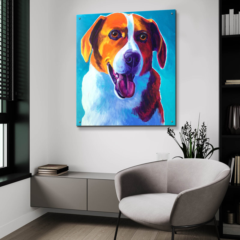 «Beagle - Penny» par Dawg Painter, H 36 po x l 36 po x P 0,2 po