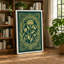 Art Nouveau Bloom Botanical - Wrapped Canvas-1023677844-1023677868
