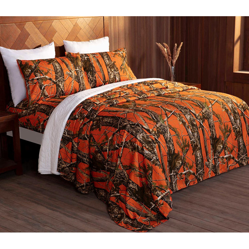 Microfiber Camouflage Sheet Set, Queen
