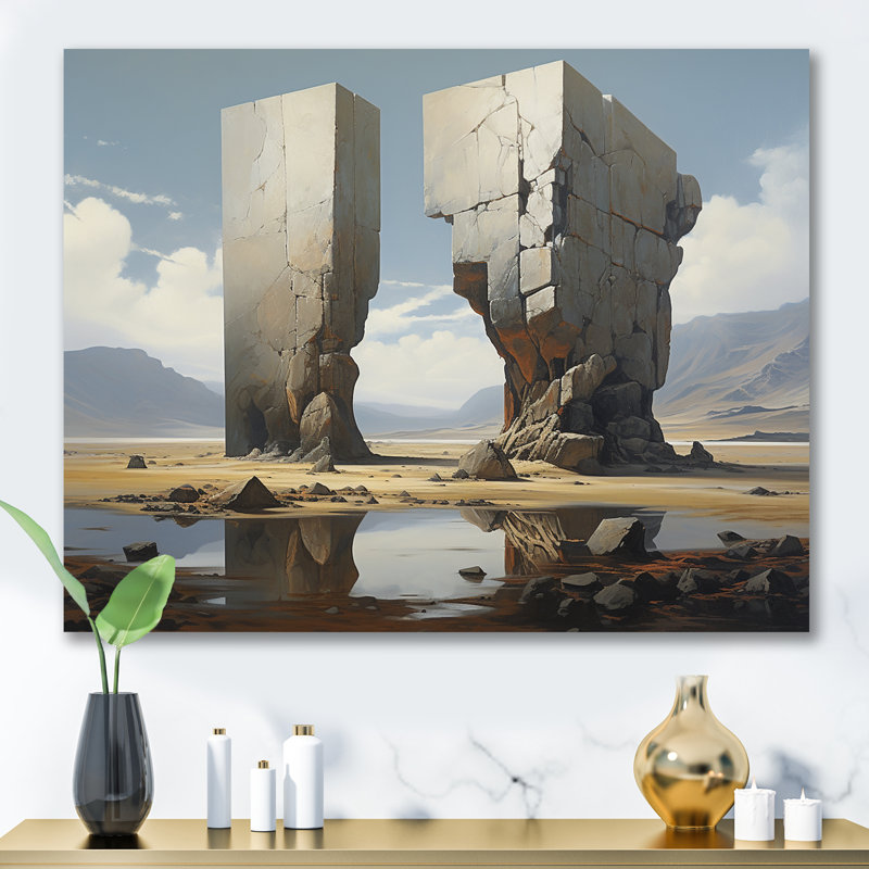 «Mind-Blowing», art mural surréalisme, Toile tendue, H 24 po x l 32 po x P 1 po