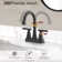 Centerset 2-handle Bathroom Faucet with Drain Assembly