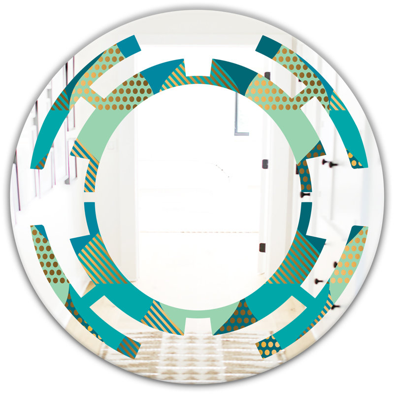 Miroir mural Space Luxury Retro Drops I, H 23,6 po x l 23,6 po