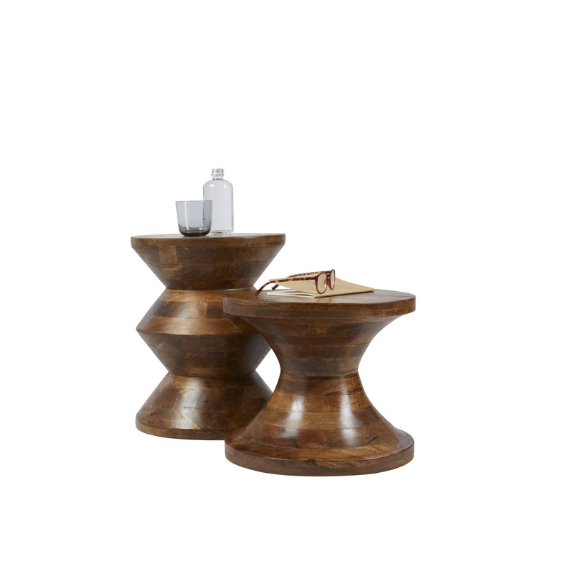 Solid + Manufactured Wood Accent Stool