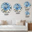 Indigold Grey Pivoines I - Horloge murale traditionnelle-1612576372-1695004276