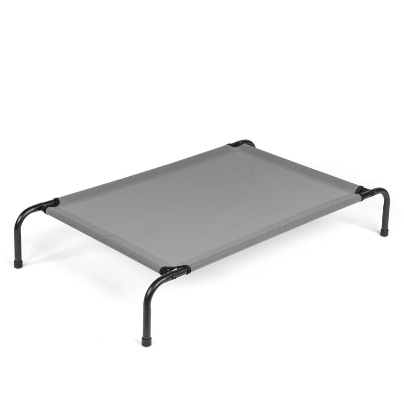 43 po X 26 po Lit d'extérieur en fer pour animaux de compagnie, Gris