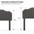 Vertical Channel Tufting Upholstered Headboard Adjustable Height & Width Bed Head Board-316146647-316146643