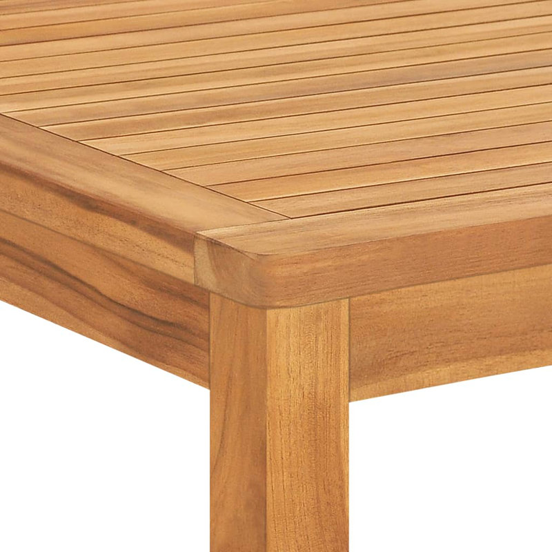 Hobi 4 - Person Teak Wood Patio Dining Set with Rectangular Table, 77cm H x 180cm L x 90cm W