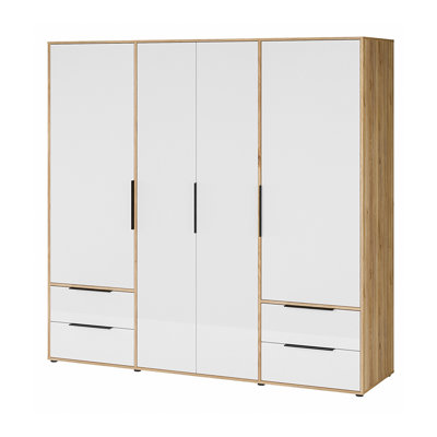 ORKNEY 4 Door Manufactured Wood Wardrobe