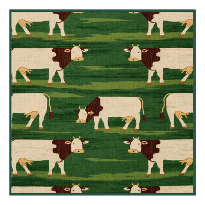  Tapis lavable de vaches de pâture