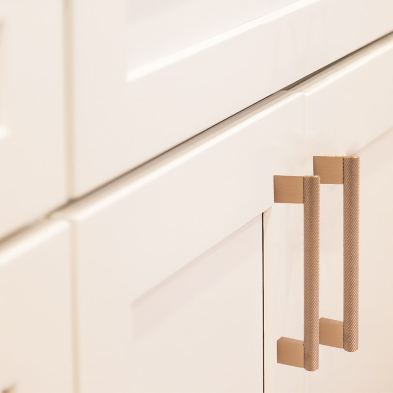 Satin Gold Brushed Alloy Steel Bar Handle
